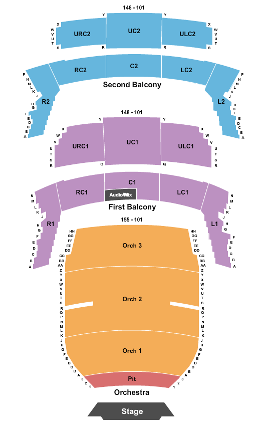 Bass Concert Hall Les Miserables Seating Chart